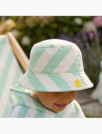 Gorro de bebé de gasa de algodón con estampado de - SAUTHON