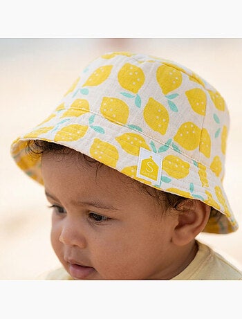 Gorro de bebé de gasa de algodón con estampado de - SAUTHON