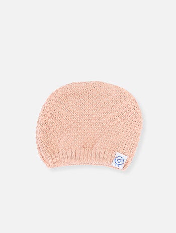 Gorro de bebé nido de abeja