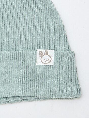 Gorro de canalé con orejas de fantasía