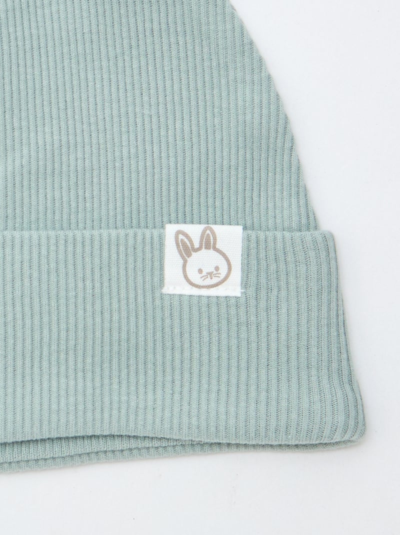 Gorro de canalé con orejas de fantasía Azul - Kiabi