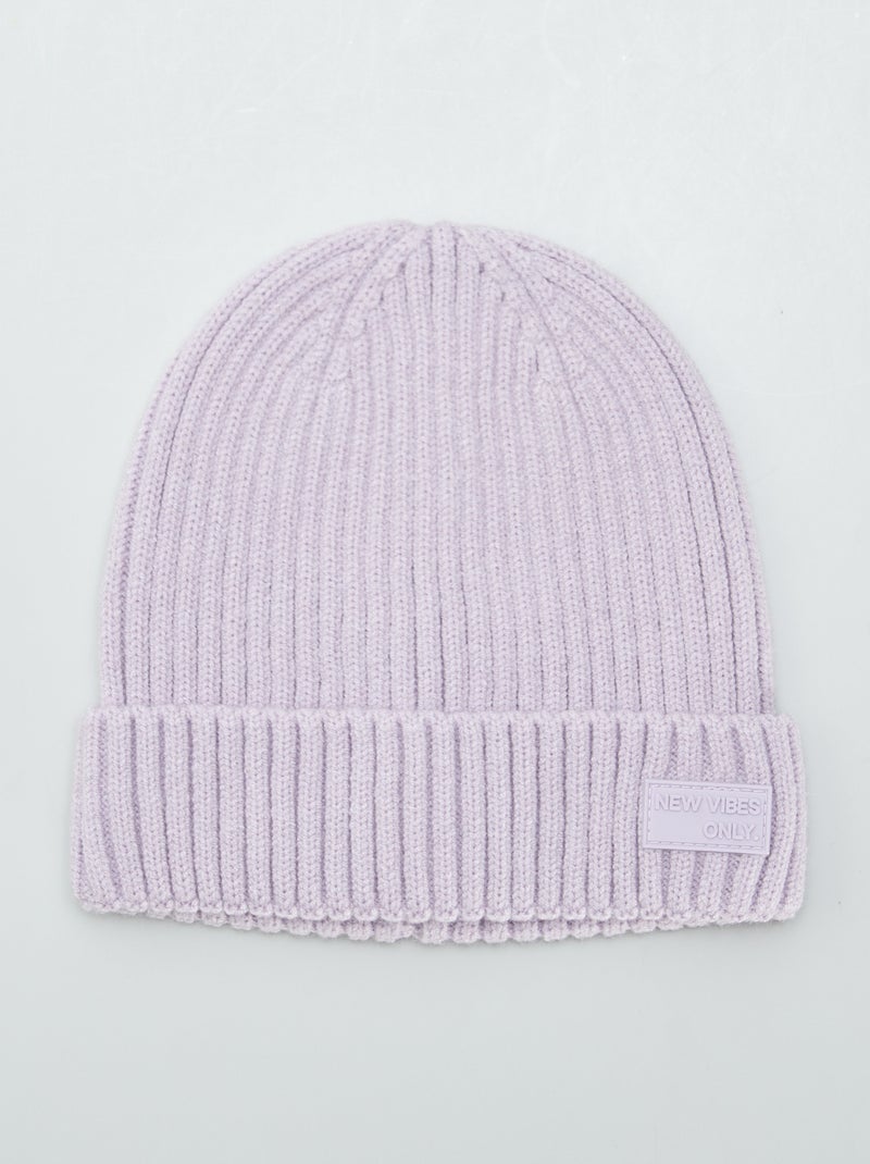 Gorro de canalé PURPURA - Kiabi