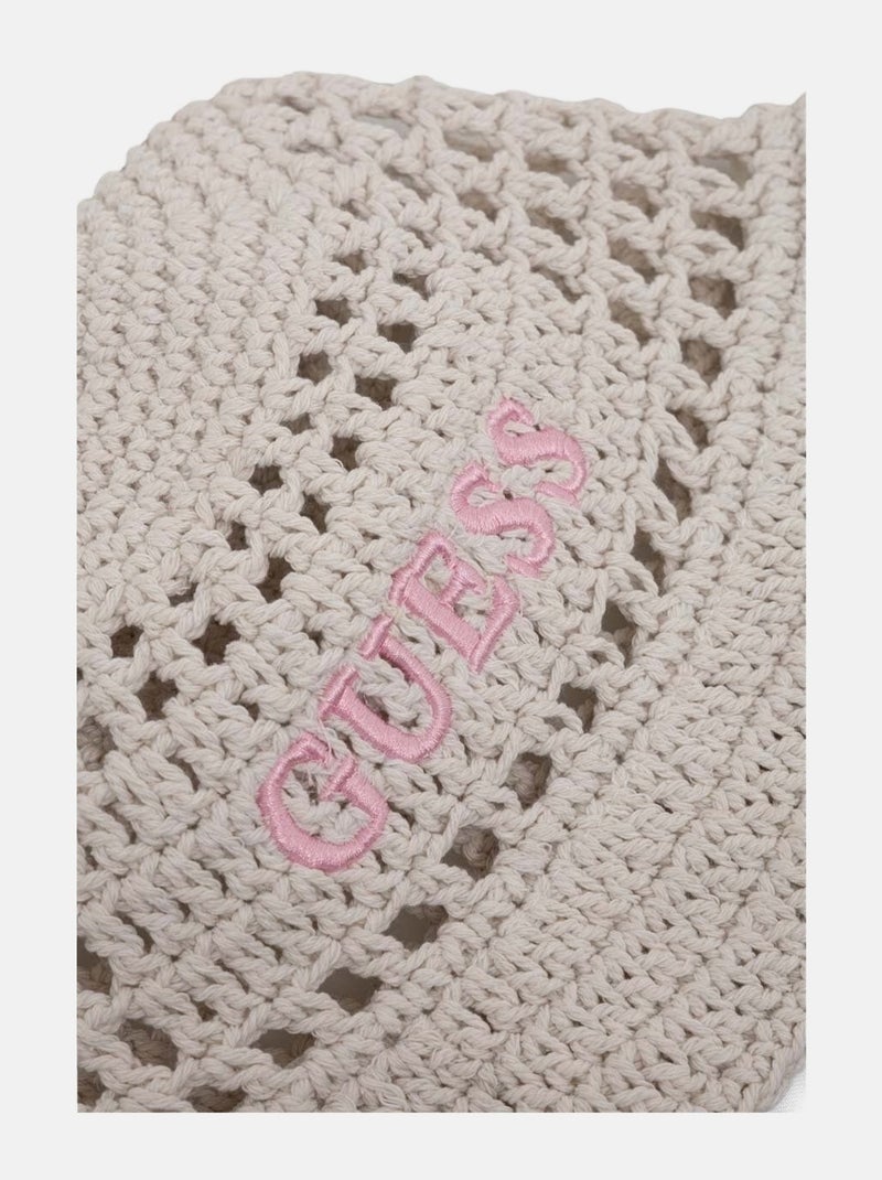 Gorro de ganchillo - Guess kids Blanco roto - Kiabi