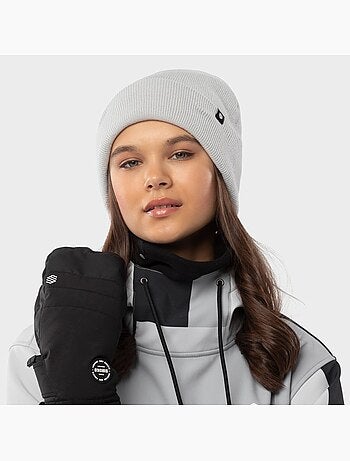 Gorro de invierno esquí y nieve hombre y mujer snowflake gray