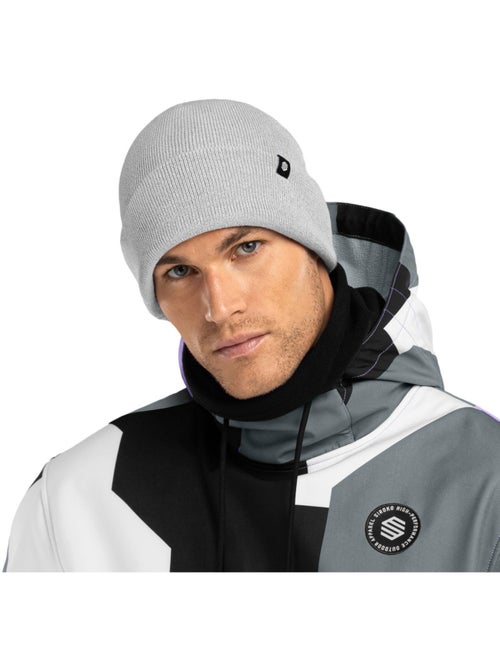 Gorro de invierno esquí y nieve hombre y mujer snowflake gray - Kiabi