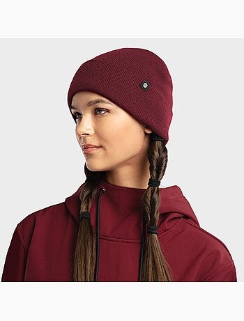 Gorro de invierno esquí y nieve hombre y mujer snowflake maroon