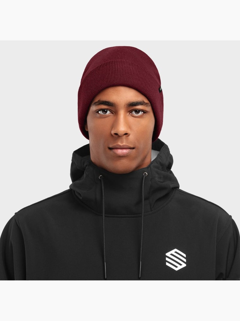 Gorro de invierno esquí y nieve hombre y mujer snowflake maroon Rojo ladrillo - Kiabi