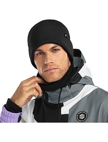 Gorro de invierno esquí y nieve hombre y mujer snowflake