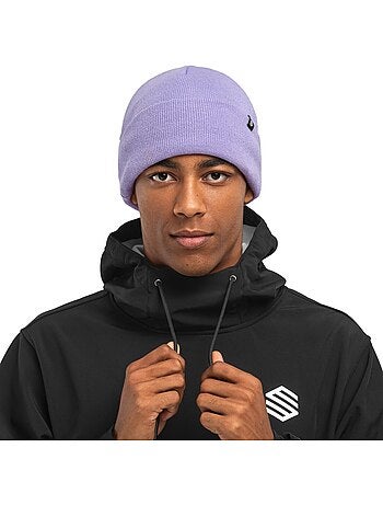 Gorro de invierno esquí y nieve hombre y mujer snowflake violet