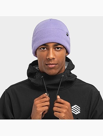 Gorro de invierno esquí y nieve hombre y mujer snowflake violet