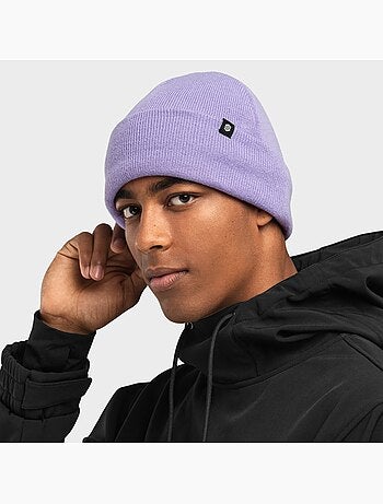 Gorro de invierno esquí y nieve hombre y mujer snowflake violet