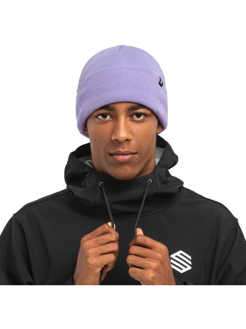 Gorro de invierno esquí y nieve hombre y mujer snowflake violet - Kiabi