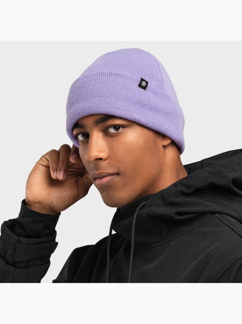 Gorro de invierno esquí y nieve hombre y mujer snowflake violet - Kiabi