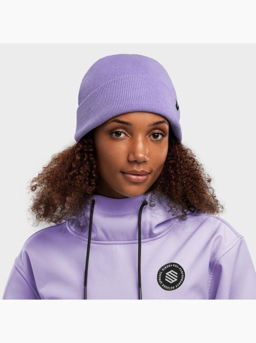 Gorro de invierno esquí y nieve hombre y mujer snowflake violet - Kiabi