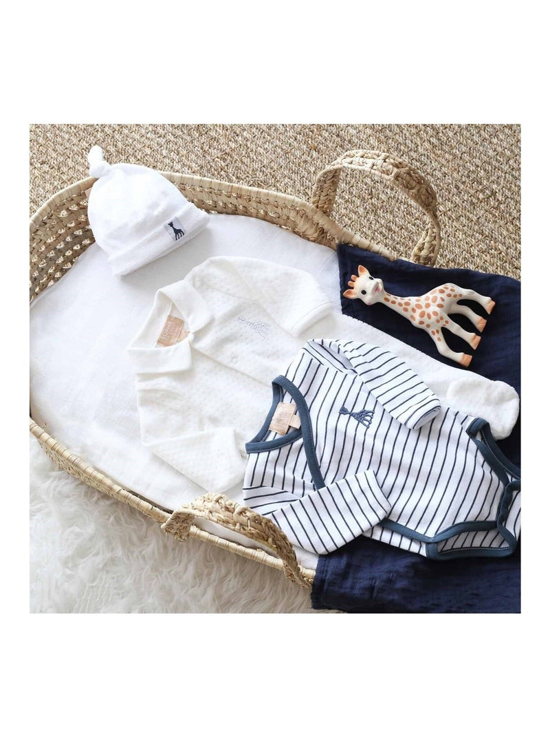 Gorro de nacimiento algodón orgánico Blanco - Kiabi