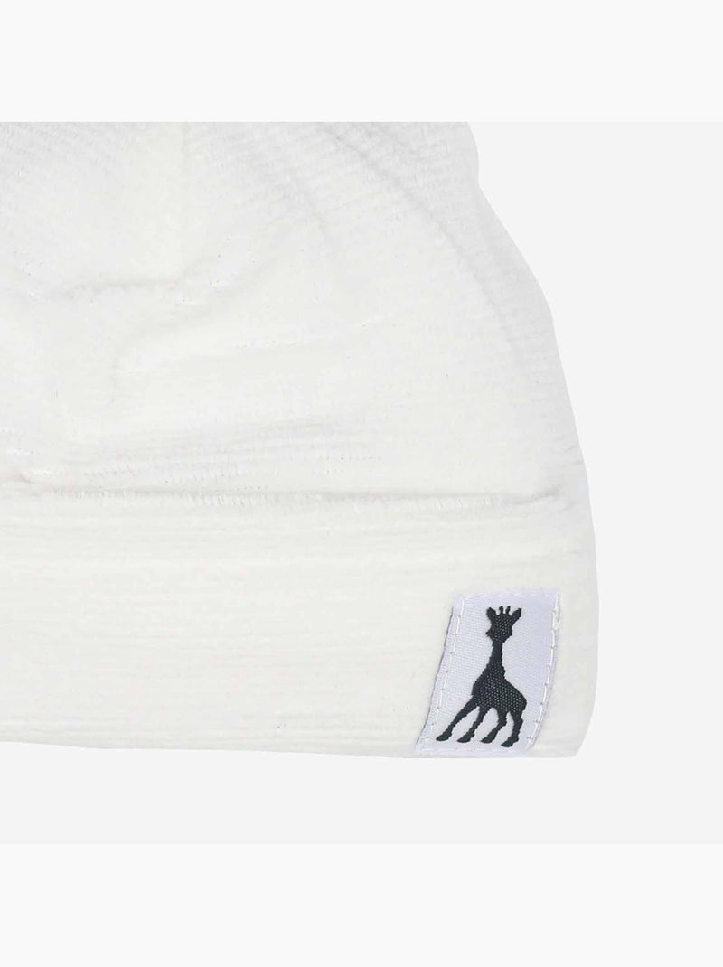 Gorro de nacimiento algodón orgánico Blanco - Kiabi