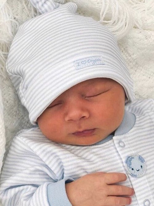 Gorro de nacimiento de algodón orgánico certificado gots - Kitikate - Kiabi