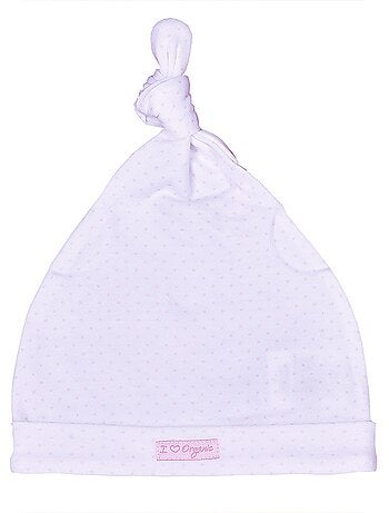 Gorro de nacimiento de algodón orgánico certificado gots - Kitikate