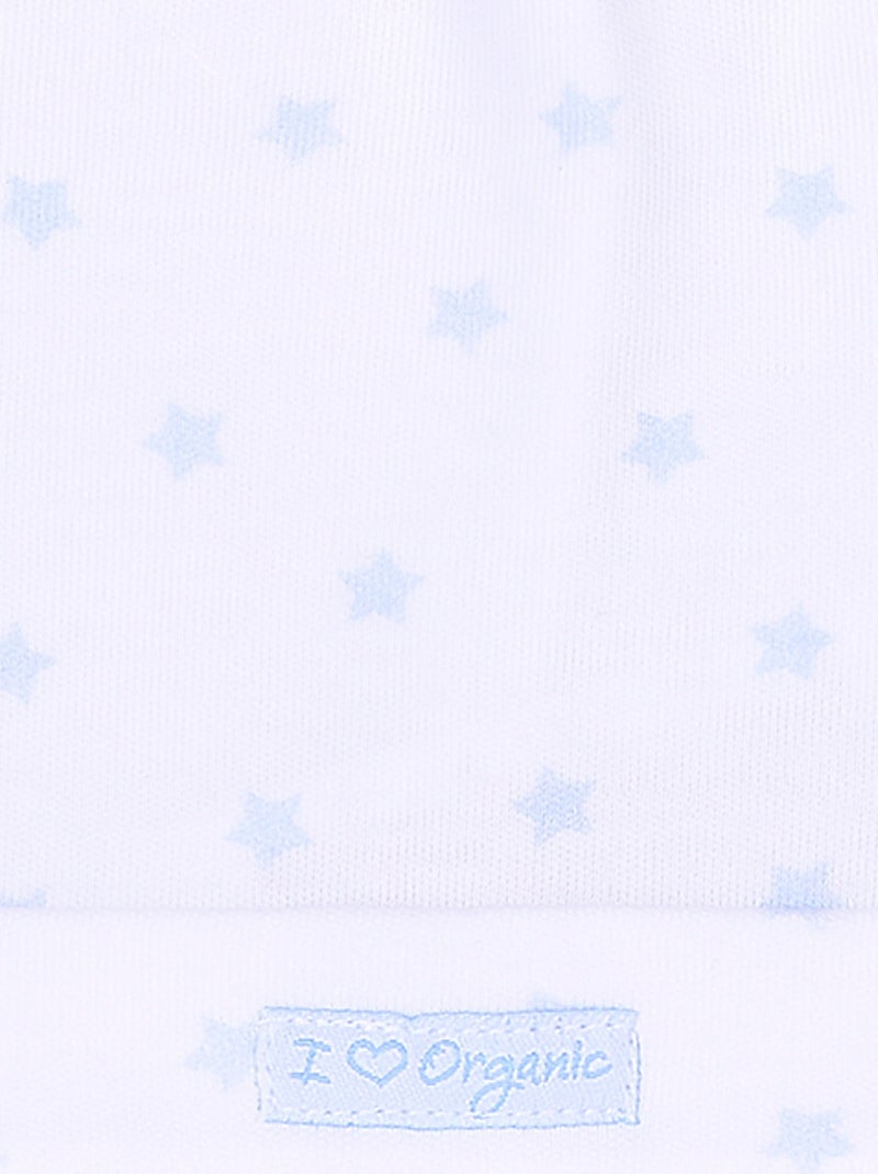 Gorro de nacimiento de algodón orgánico certificado gots | Kitikate Azul - Kiabi
