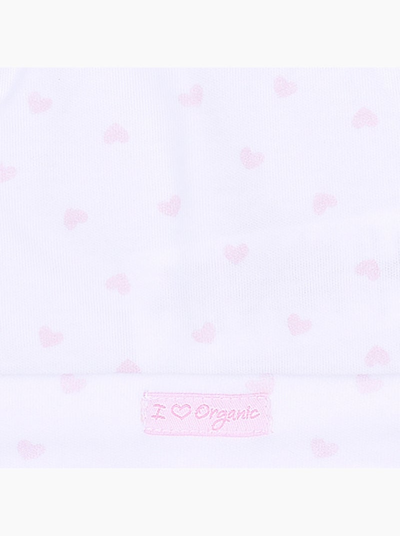 Gorro de nacimiento de algodón orgánico certificado gots | Kitikate Rosa - Kiabi