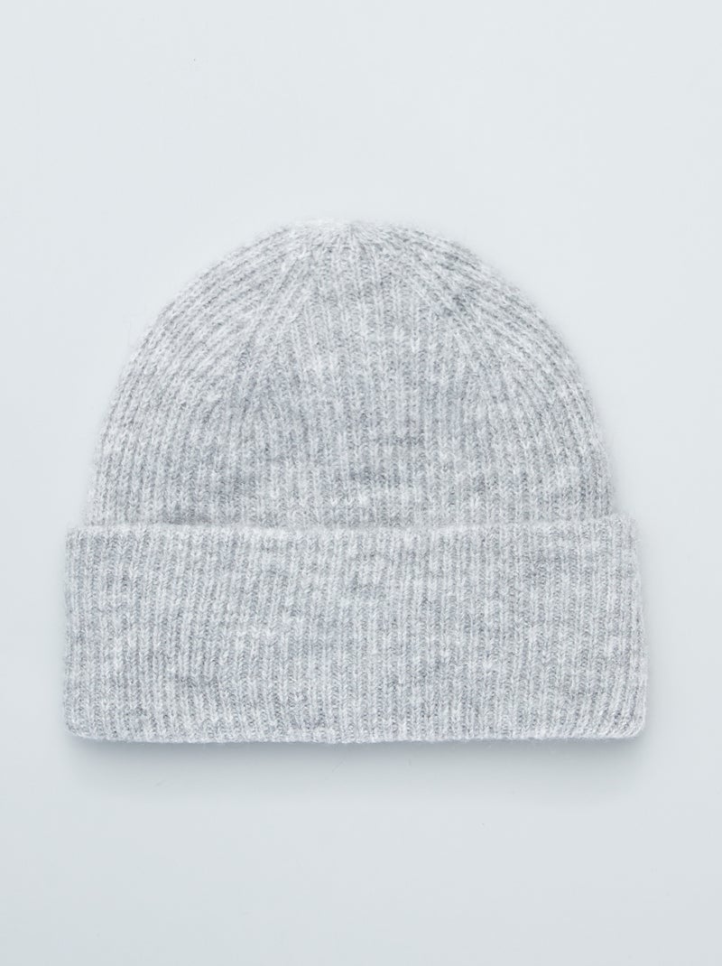 Gorro de punto - Unisex GRIS - Kiabi