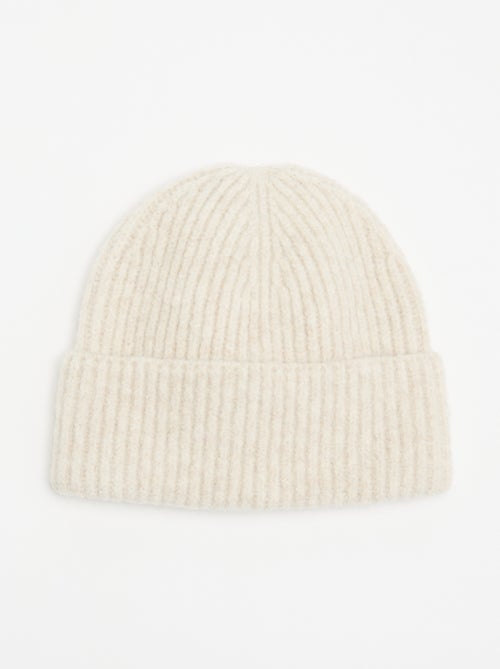 Gorro de punto acanalado - Kiabi Gorro de punto acanalado - Kiabi
