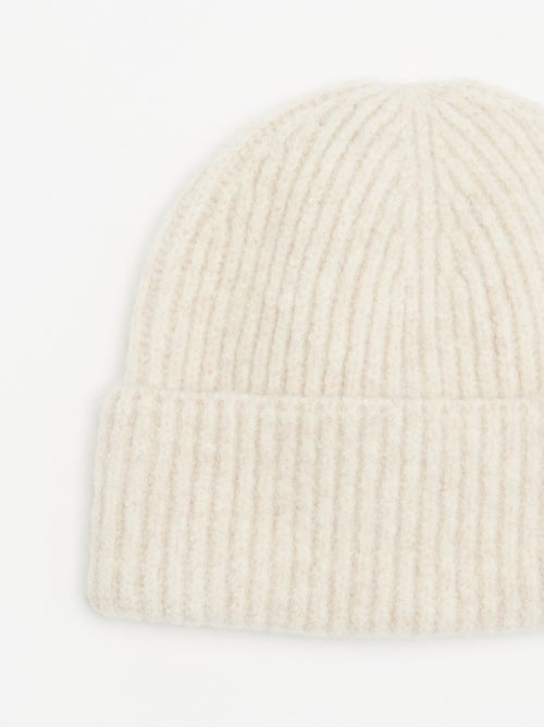 Gorro de punto acanalado - Kiabi Gorro de punto acanalado - Kiabi