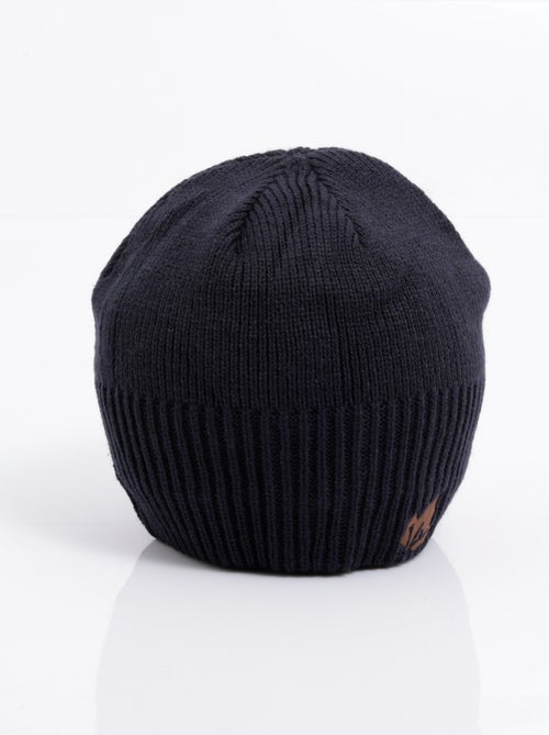 Gorro de punto acanalado con forro polar - AFIBEL - Kiabi