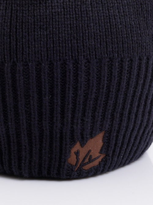 Gorro de punto acanalado con forro polar - AFIBEL - Kiabi