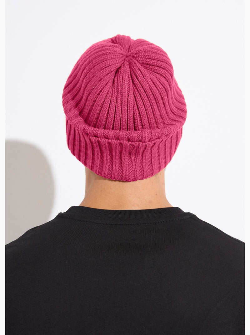 Gorro de punto acanalado con puño - AFIBEL Coral - Kiabi
