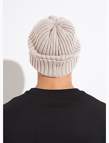 Gorro de punto acanalado con puño - AFIBEL
