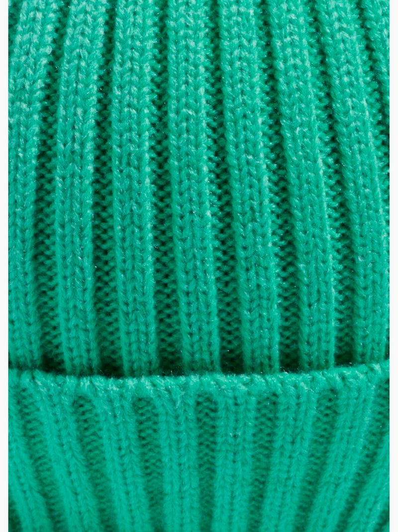 Gorro de punto acanalado con puño - AFIBEL Verde - Kiabi