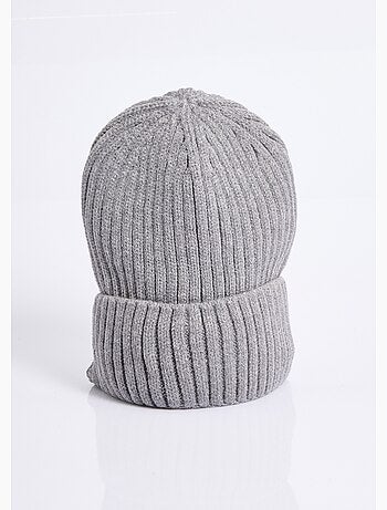 Gorro de punto acanalado con puños - AFIBEL