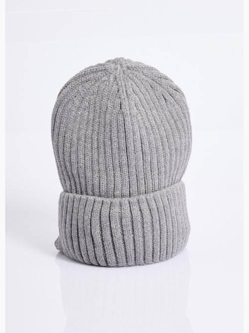 Gorro de punto acanalado con puños - AFIBEL - Kiabi
