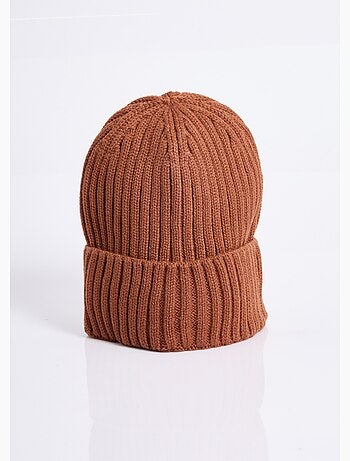 Gorro de punto acanalado con puños - AFIBEL