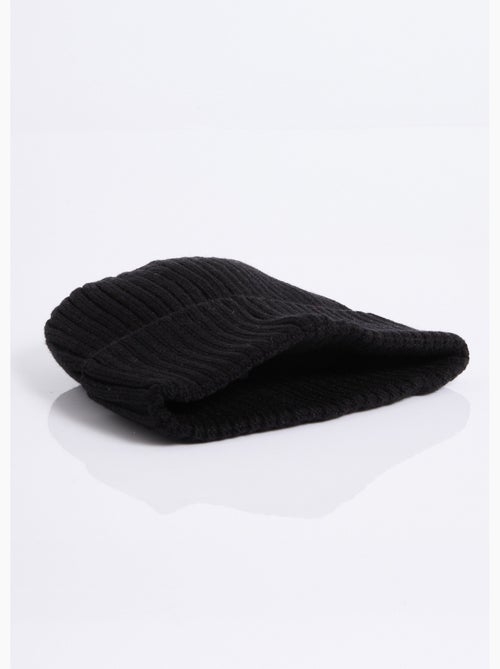 Gorro de punto acanalado con puños - AFIBEL - Kiabi