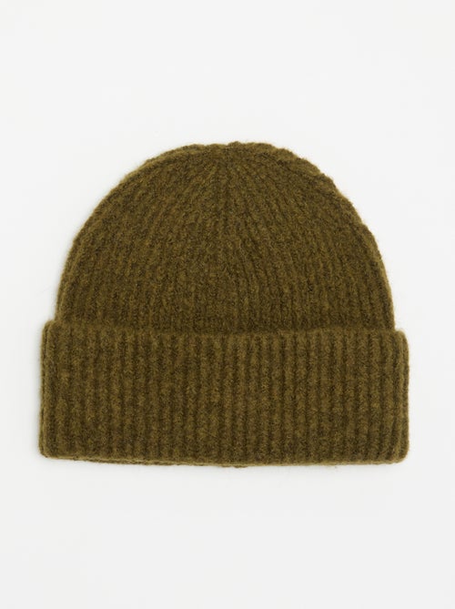 Gorro de punto acanalado - Kiabi Gorro de punto acanalado - Kiabi