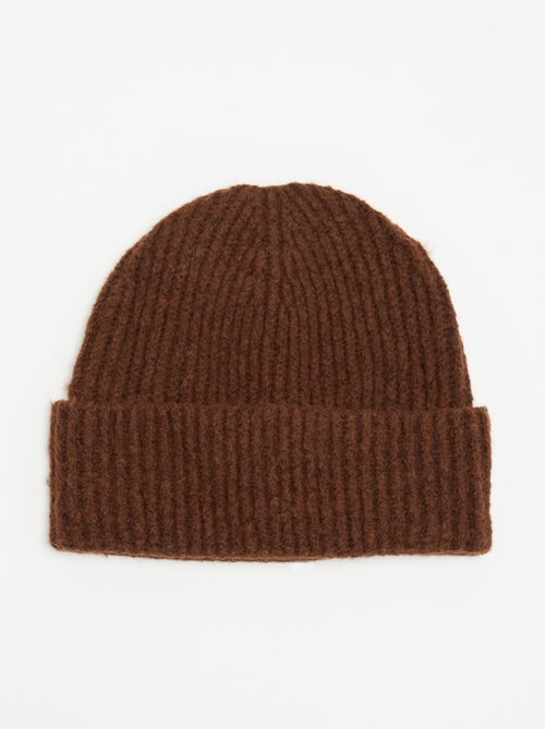 Gorro de punto acanalado - Kiabi Gorro de punto acanalado - Kiabi