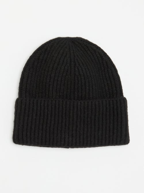 Gorro de punto acanalado - Kiabi Gorro de punto acanalado - Kiabi