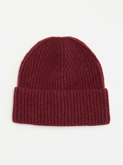 Gorro de punto acanalado - Kiabi Gorro de punto acanalado - Kiabi