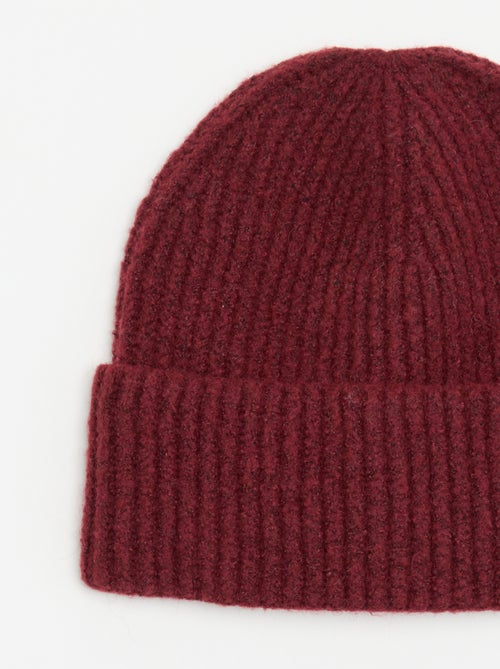 Gorro de punto acanalado - Kiabi Gorro de punto acanalado - Kiabi