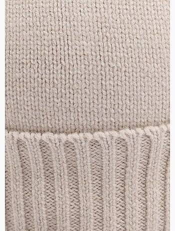 Gorro de punto acanalado, tejido suave con lana - AFIBEL