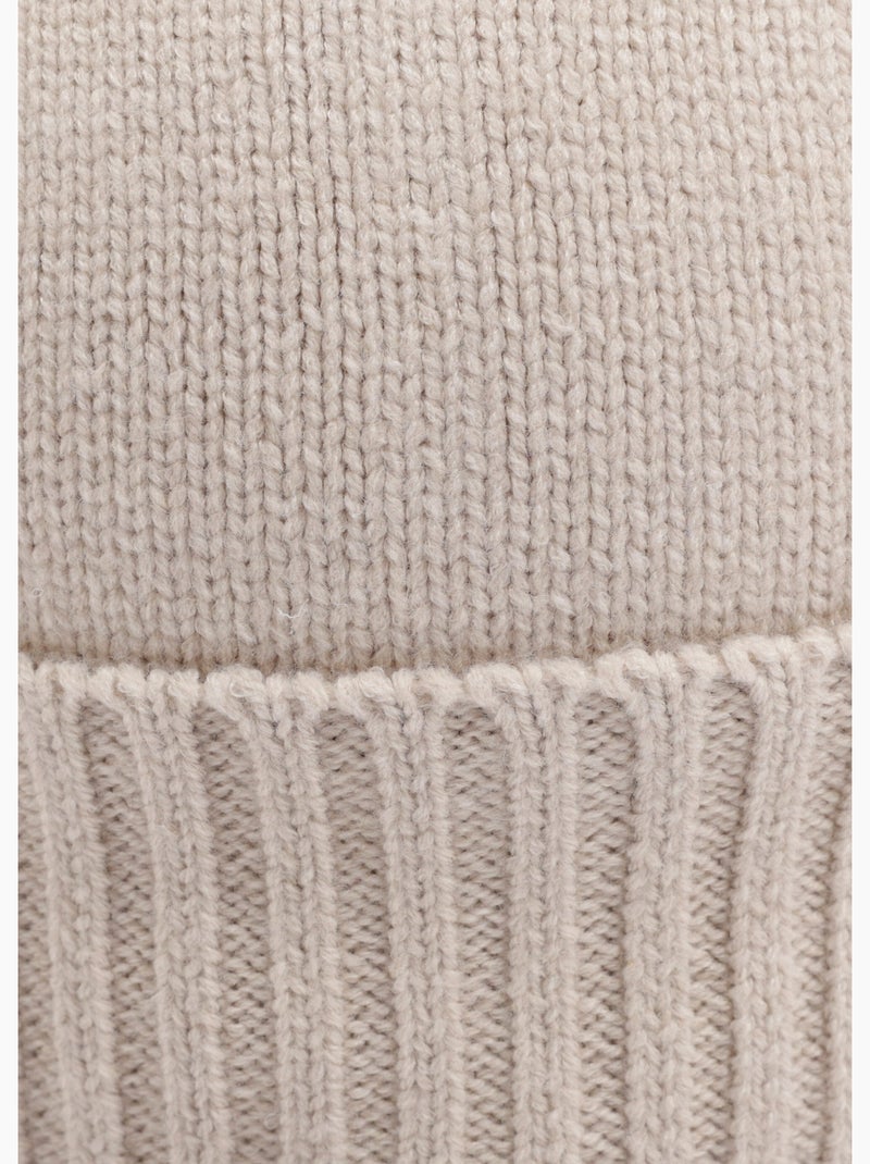 Gorro de punto acanalado, tejido suave con lana - AFIBEL Beige - Kiabi
