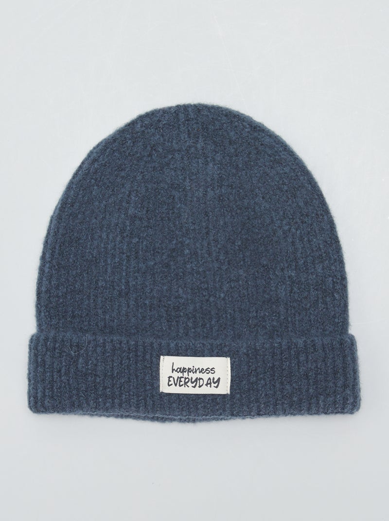 Gorro de punto AZUL - Kiabi