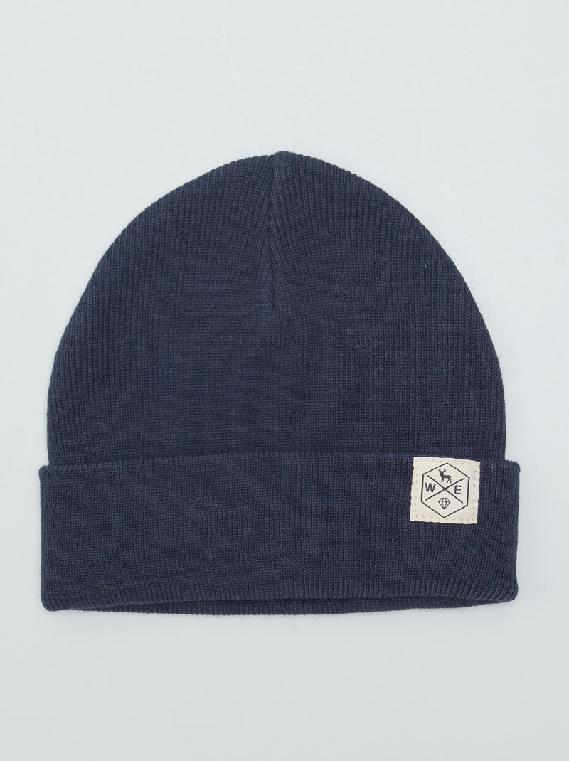 Gorro de punto AZUL - Kiabi