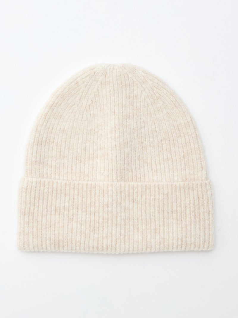 Gorro de punto Beige - Kiabi