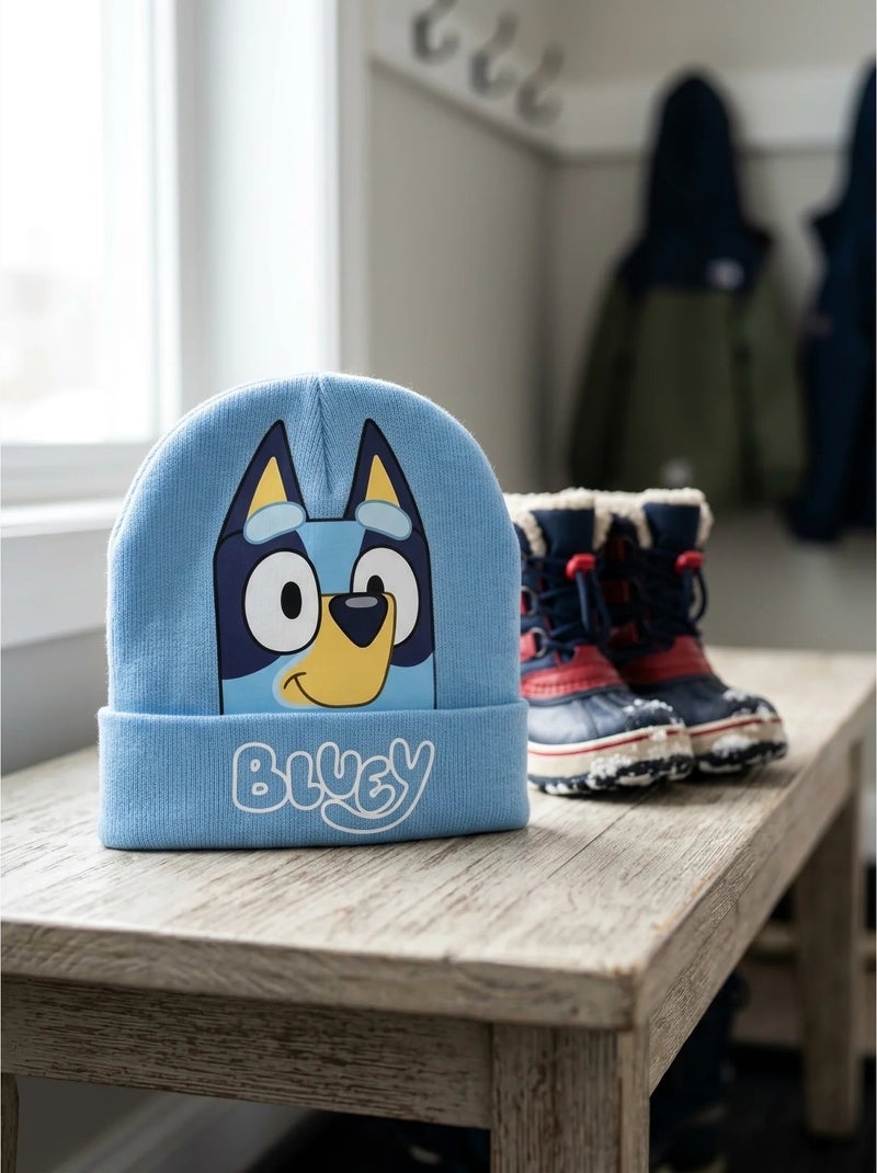 Gorro de punto cálido infantil bluey Azul - Kiabi