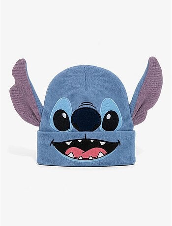 Gorro de punto cálido y elástico infantil stitch disney