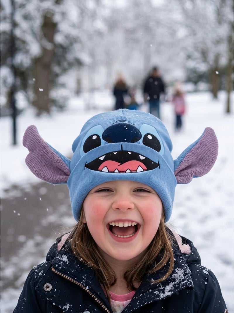 Gorro de punto cálido y elástico infantil stitch disney Azul - Kiabi