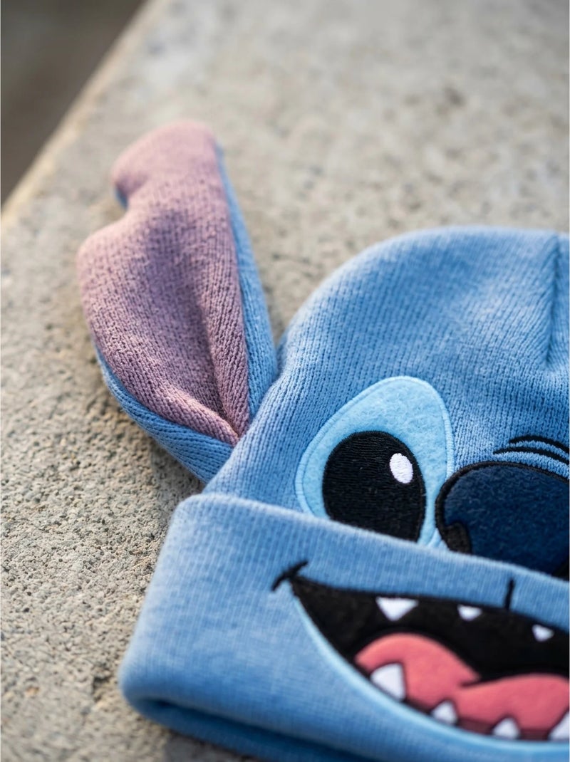 Gorro de punto cálido y elástico infantil stitch disney Azul - Kiabi